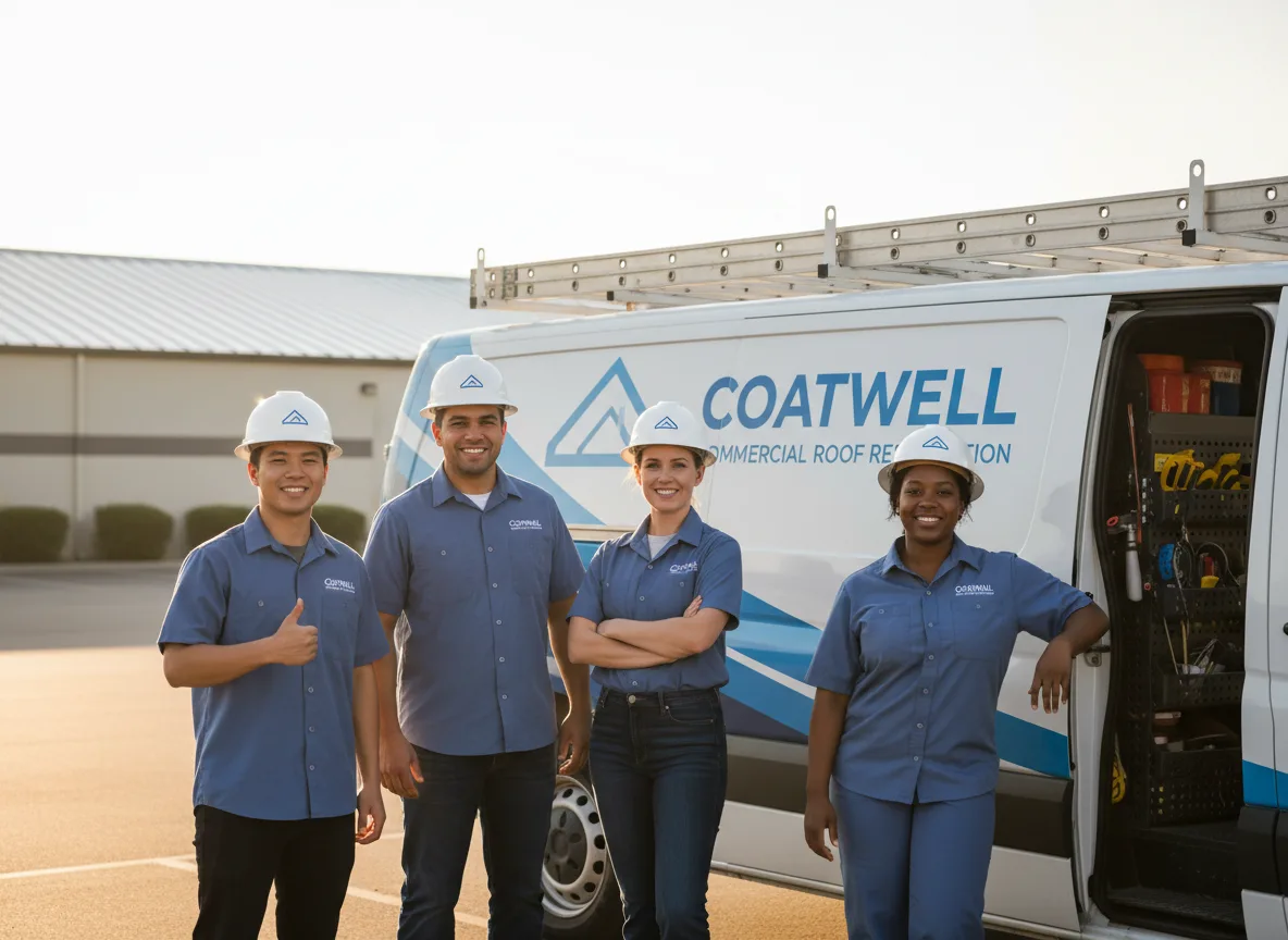Commercial roof coating company in South English, IA